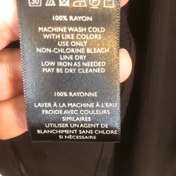 KIMCHI BLUE X-Small NWT Black Peasant Flowy Boho Chic V-Neck Tassels Oversized - Picture 8 of 8